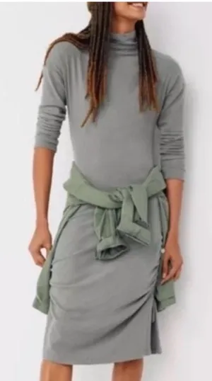 NWT Anthropologie / Saturday Sunday | Emily Mock Neck Midi Dress, size M thumbnail 1