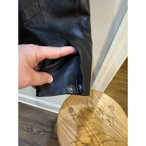 Women's Double Breasted‎ Style Black Leather Jacket BlazerMetro Witchy Size undefined thumbnail 14