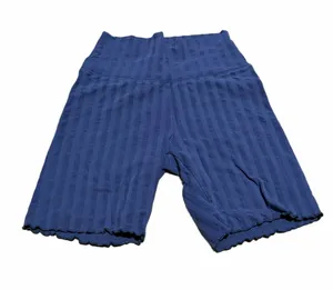 Offline by Aerie Women’s Ribbed Bike Shorts in Navy Blue thumbnail 1