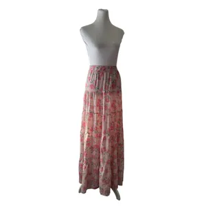 Nasty Gal Pink Floral Maxi Skirt thumbnail 5