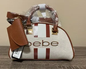 Bebe Canvas Bowler Satchel Bag thumbnail 1