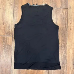 Theory Lewie Silk Combo Black Sleeveless Women's Size Petite P (XS) Minimalist thumbnail 5