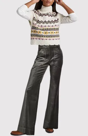 Anthropologie Maeve Womens Pants Gray Velvet Bootcut Stretch High Rise Size 6 thumbnail 1