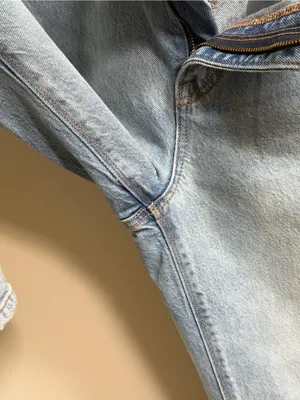 American Eagle Curvy ’90s Bootcut Slit‎ Hem Denim Jeans Light Minimalist AE Chic thumbnail 11