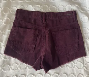 Kendall & Kylie Burgundy Corduroy Shorts thumbnail 2