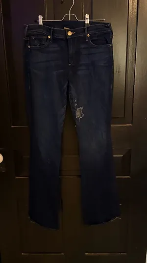 True Religion Women’s Dark Indigo Flare Jeans thumbnail 1