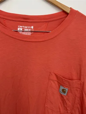 Carhartt TENCEL Fiber Series Loose Fit Long-Sleeve Crewneck Pocket T-Shirt 3X thumbnail 3