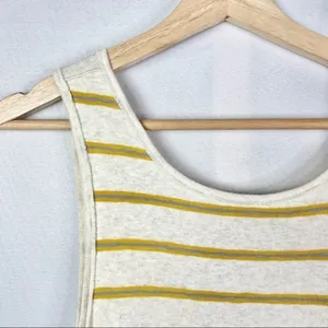 Free People We the Free Yellow Garden Stripe Sleeveless‎ Tunic S thumbnail 6