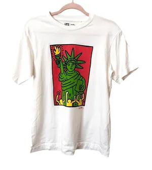 UNIQLO X KEITH HARRY Statue of‎ Liberty Crewneck Tee Small thumbnail 1