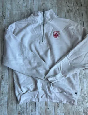Half Zip Pull Over White thumbnail 1