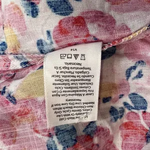Time and Tru Pink‎ Floral Ruffle Tank Top Size S Small 4-6 Sleeveless thumbnail 5