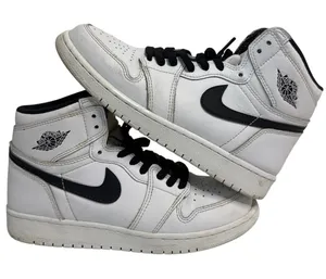 2016 Nike Air Jordan 1 Yin Yang White Black 6Y Womens 7.5 thumbnail 1