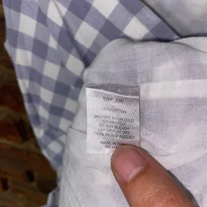 Saylor Gray White Gingham Plaid Hadleigh Mini Dress Women's Size Medium thumbnail 6