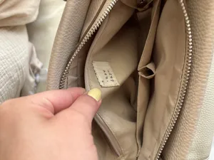 A New Day Beige Handbag Purse thumbnail 4