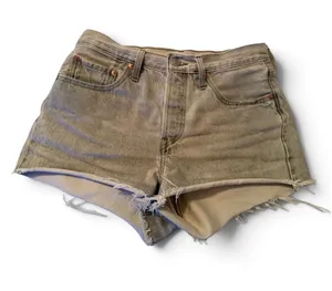 Women's Levi's 501 Jean Shorts Grey Size 27 thumbnail 1