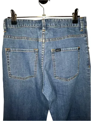 RVCA Light Wash High Rise Wide Leg Flare Denim Jeans thumbnail 6