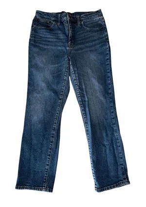 J. Crew Vintage Wash Straight-Leg Jeans in Medium Blue thumbnail 1
