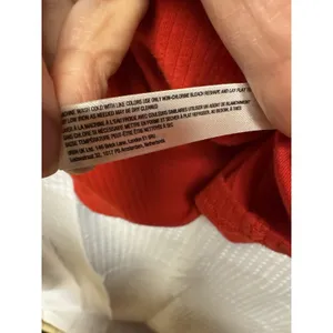 Intimately Free People Womens Red Ribbed Long Sleeve Mock Turtle Neck XL Stretch thumbnail 7