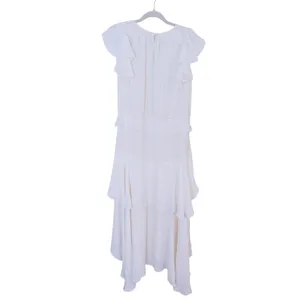 Love Shack Fancy Coquette Ruffle Tiered Maxi Dress Medium Ivory Romantic Bridal thumbnail 8