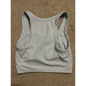 All in Motion Ribbed Racerback Sports Bra Light Blue‎ Athletic Yoga Workout XS thumbnail 3
