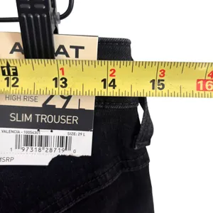 Ariat REAL Denim High Rise Slim Trouser Valencia Black Jeans 29L 10054301 thumbnail 9