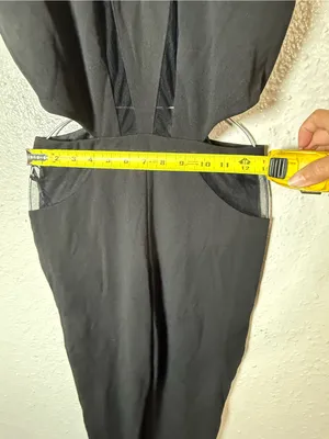 Hot Miami styles mesh cut out jumpsuit size Medium thumbnail 5