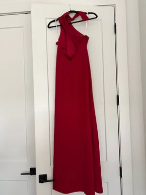 Lulus Dress Red Maxi Cocktail thumbnail 4