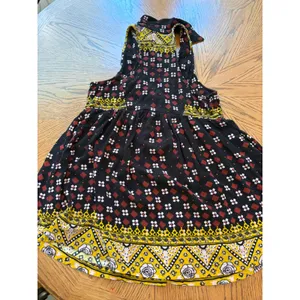 Free‎ People Mixed Print Babydoll Tunic Top Black Yellow Boho OB938693 Womens XS thumbnail 8