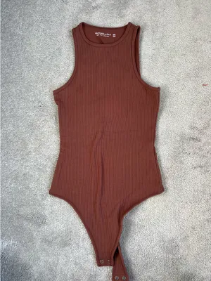 Abercrombie and fitch ribbed racer back bodysuit thumbnail 2