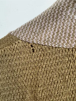 Urban Outfitters Olive and Lavender Striped Open Cardigan thumbnail 5