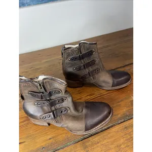 Freebird Brown Leather Grecko Ankle Boot‎ Sz 10 thumbnail 6