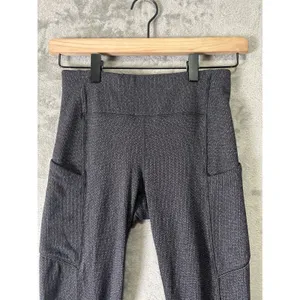 Lululemon Speed Up Tight 28"‎ Power Luxtreme Knit Black Heathered Black Size 4 thumbnail 2