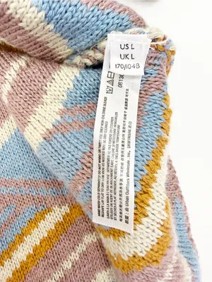 Free People Beach Malibu Pattern Textured Oversized Crew Neck Sweater Boho thumbnail 15