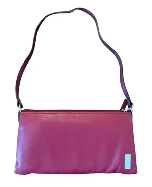 Anne Klein leather red shoulder bag with matching wallet thumbnail 1
