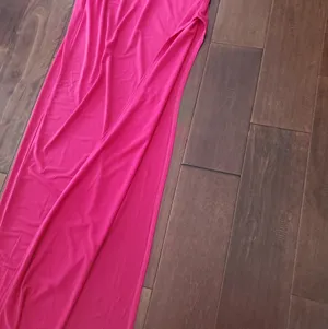 Windsor Elegant Pink Maxi Dress With Rhinstone Straps Size Medium Womens thumbnail 2