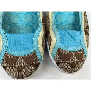 Coach A2165 Women's Blue/Signature Canvas Slip on /Shoes Size 8.5 SKU 4392 thumbnail 10