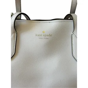 Kate Spade Harper Satchel Parchment Pebbled Leather Crossbody Tote Shoulder Bag thumbnail 3