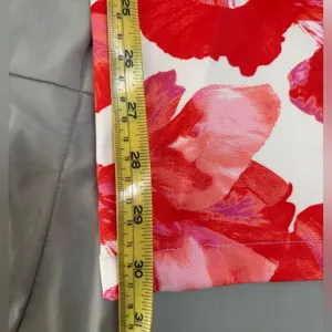 Wayf Brielle Floral Pants Red and Pink Straight Leg Pants‎ Size Medium NWT thumbnail 5