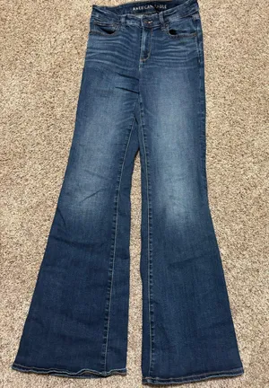 American Eagle High Rise Flare Jeans thumbnail 1