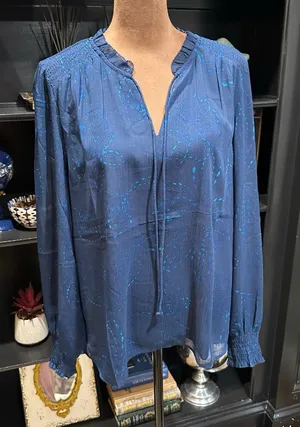 Daniel Rainn Blue Blouse – Size M – NWT – Stitch Fix Exclusive thumbnail 1