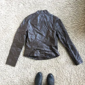 Forever 21 Brown leather jacket Sz M ❤️ thumbnail 4