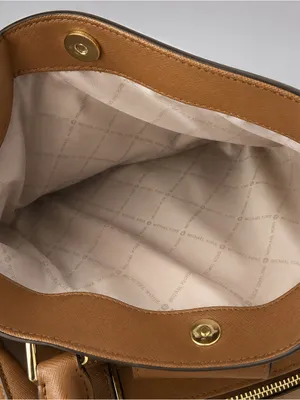 Michael Kors Kala Satchel Crossbody Brown Bag Purse EUC thumbnail 5