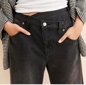 Pistola Black Crossover Denim Wide Leg Jeans thumbnail 2