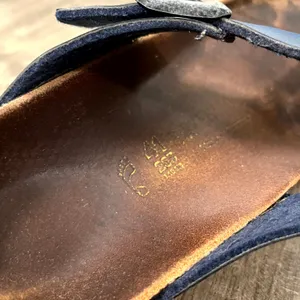 Birkenstock Sandals Gizeh Navy Blue Metallic Thong Buckle Womens 41 US 10-10.5 thumbnail 6