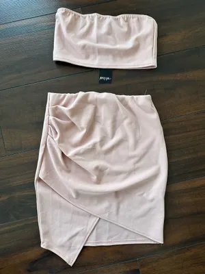 Nasty Gal bandeau and skirt set thumbnail 1