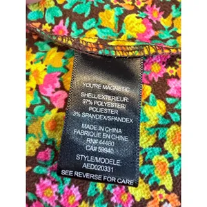 AFRM Yellow Floral Puff Sleeve Open Back Lattice‎ Detail Maxi Dress S thumbnail 10