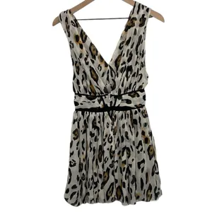 Victoria’s Secret Leopard Print Sleeveless Baby Doll Flowy mini dress Y2K size 0 thumbnail 2