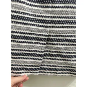 Ann Taylor Petite Navy & White Striped Textured Pencil Skirt 0P Coastal XSP PXS! thumbnail 4