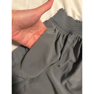 Athleta Skort Activewear Gray‎ Smocked Waist Pockets Large Gorpcore Sporty thumbnail 3