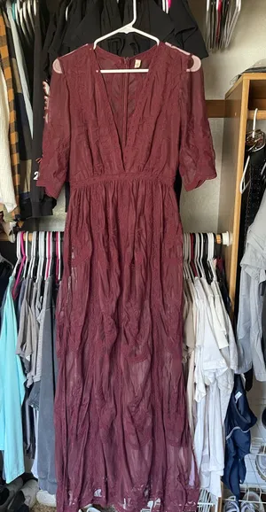 Lace dress Purple thumbnail 1